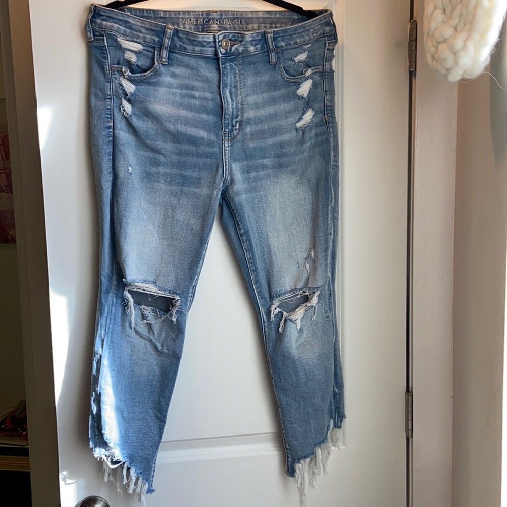 American Eagle ripped skinny jeans